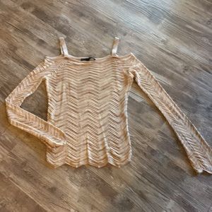 WHBM Cold Shoulder Top